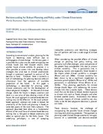 Decision-scaling for Robust Planning and Policy under Climate Uncertainity